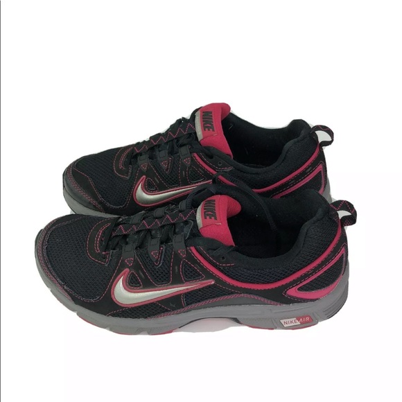 Nike Air Womens Size 8.5 Black Hot Pink Sneakers - Picture 1 of 8
